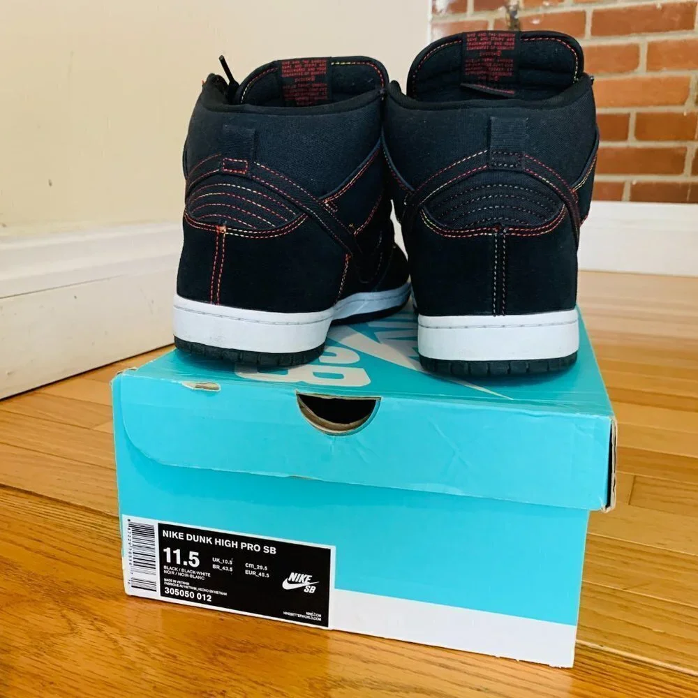 Nike SB Dunk High PRO SB Thermal Stitch 305050-012 Size 11.5 with Box